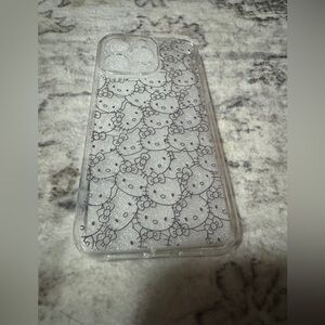 Hello Kitty Clear iPhone 15 Pro Max Phone Case